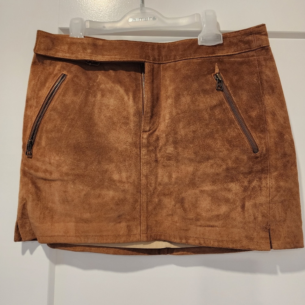 1969 suede mini skirt